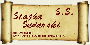 Stajka Sudarski vizit kartica